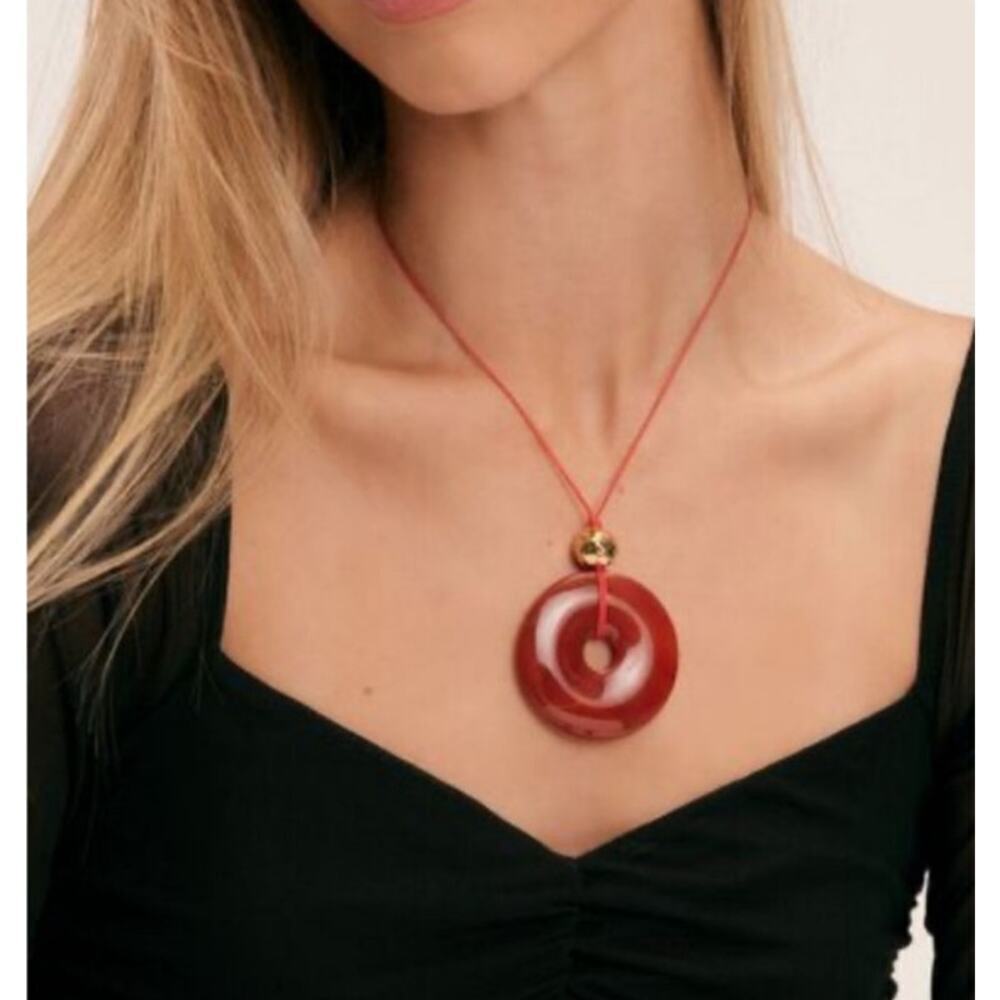 🔴Frasier Sterling Round Pendant Necklace